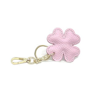 Four Leaf Clover Leather Key Chain