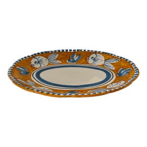 Pescara Hand-Painted Platter-Ochre