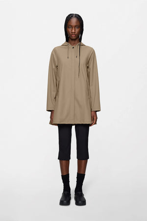 Rains Waterproof A-Line  Jacket - Sand