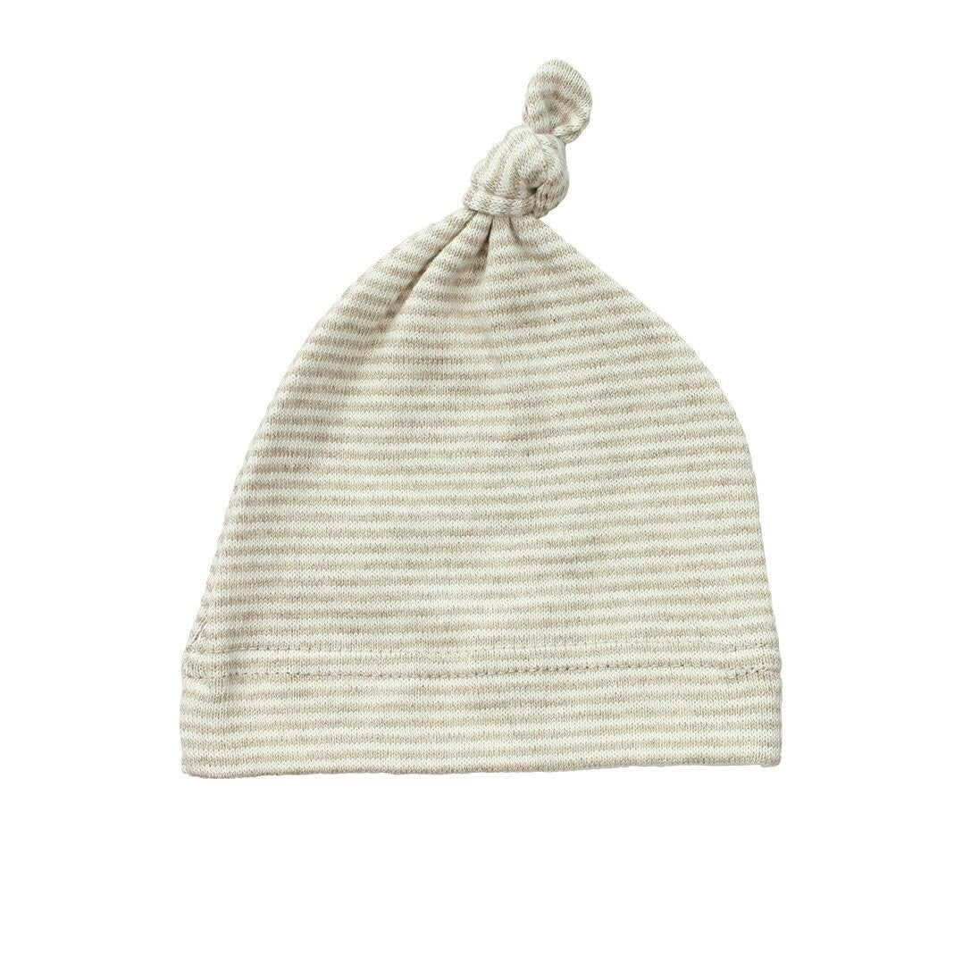Topknot Baby Hat -Oatmeal