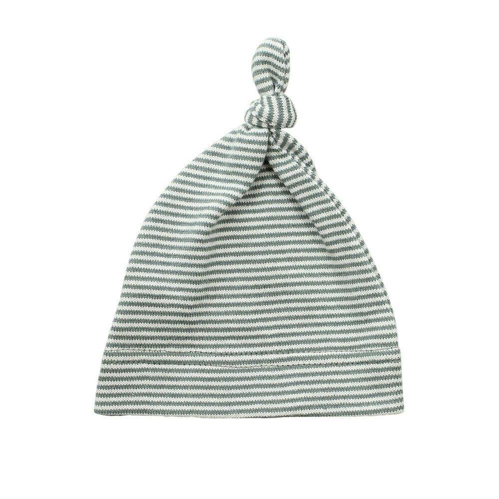 Topknot Baby Hat -Sage