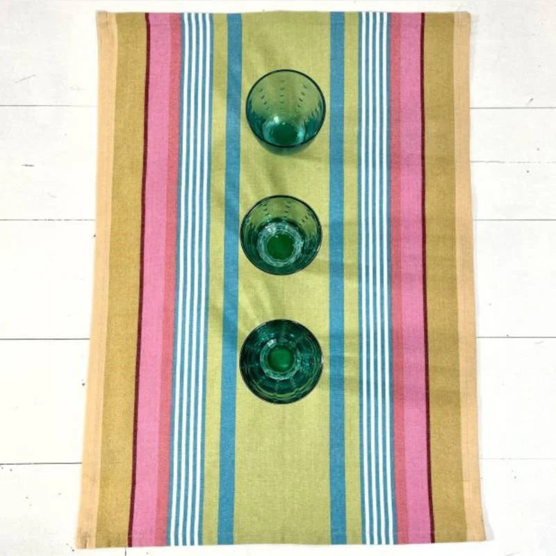 Malaga Stripe Cotton Tea Towel