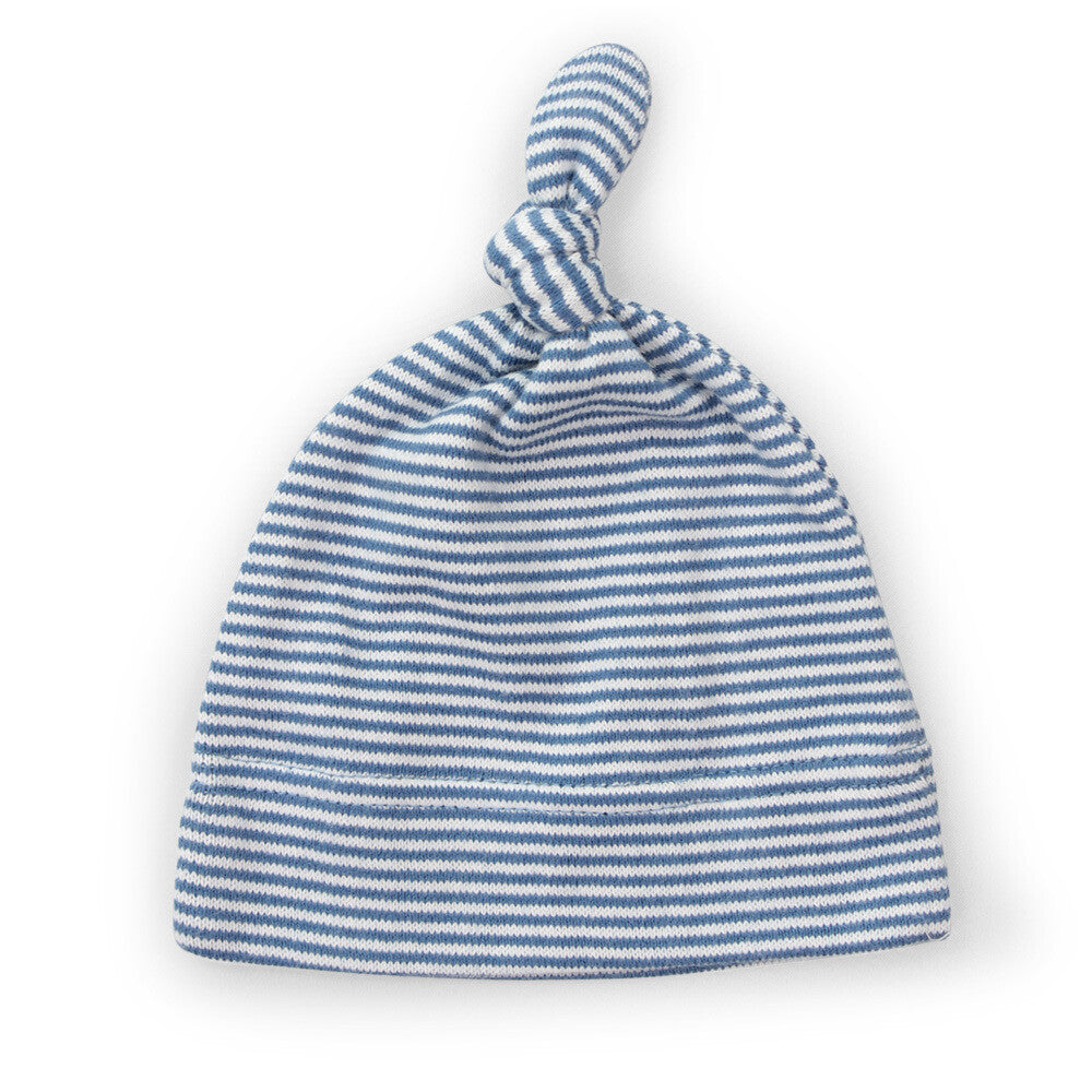 Topknot Baby Hat -Denim