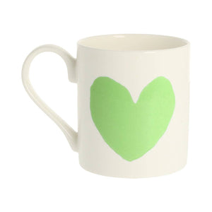 McLaggan & Co Bone China Mug - Big Green Heart