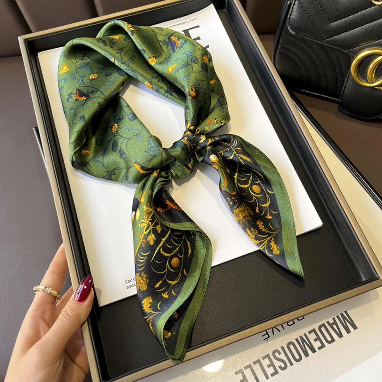 Lina Square Silk Scarf