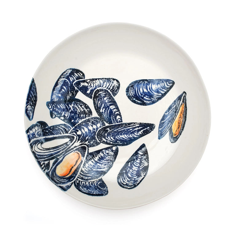 Handmade Serving Dish - Large - Mussels