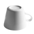 White ceramic cup on a white background