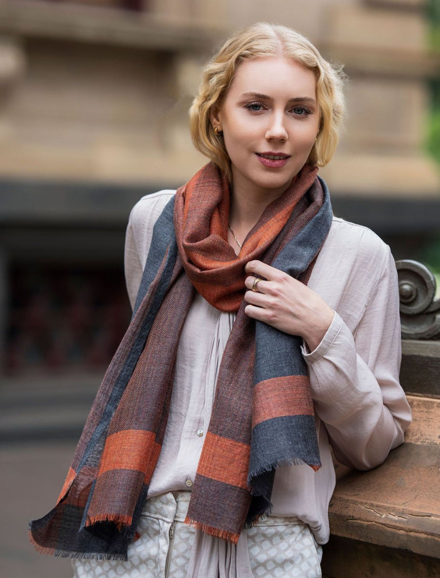Rumi Wool & Silk Scarf