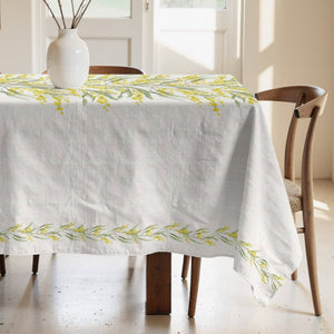 Mimosa Cotton Stain-resistant Tablecloth