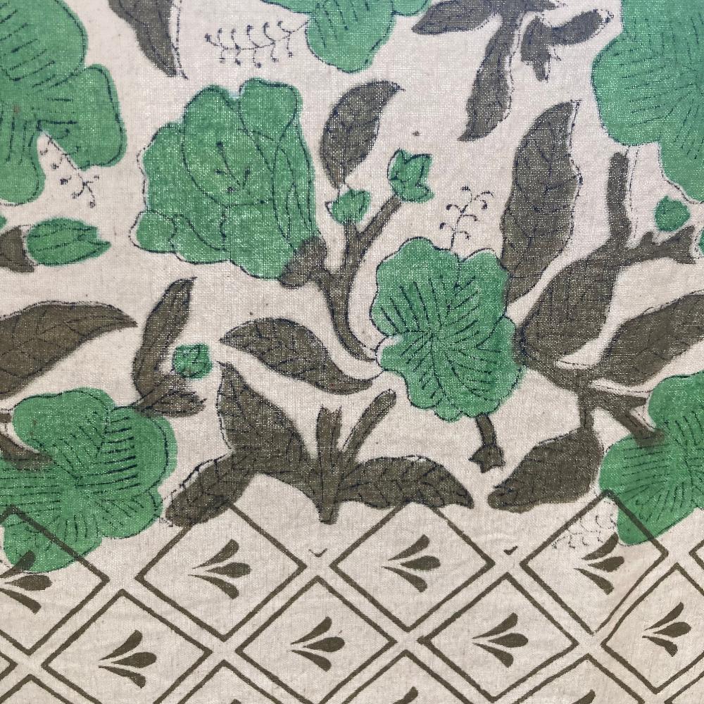 Olivia Hand Block Printed Tablecloth