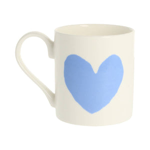 McLaggan & Co Bone China Mug - Big Heart Blue