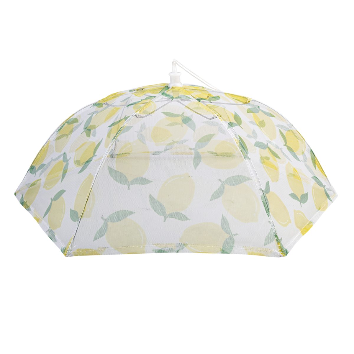 Lemon-patterned Food cover on a white background
