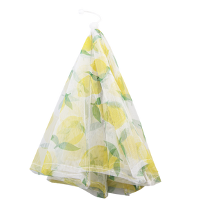 Lemon-patterned Food cover on a white background