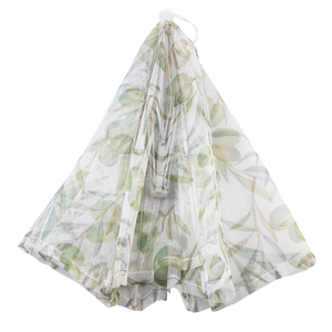 Olive-patterned Food cover on a white background