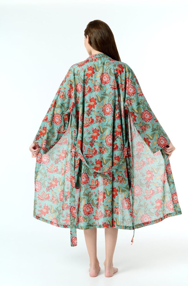 Jacob Little-Dulwich Hill-Cotton Kimono Robe-Aria