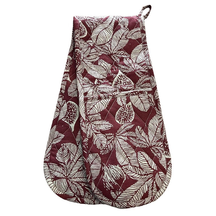 Fig Double Oven Mitt-Fig Design-Recycled Cotton