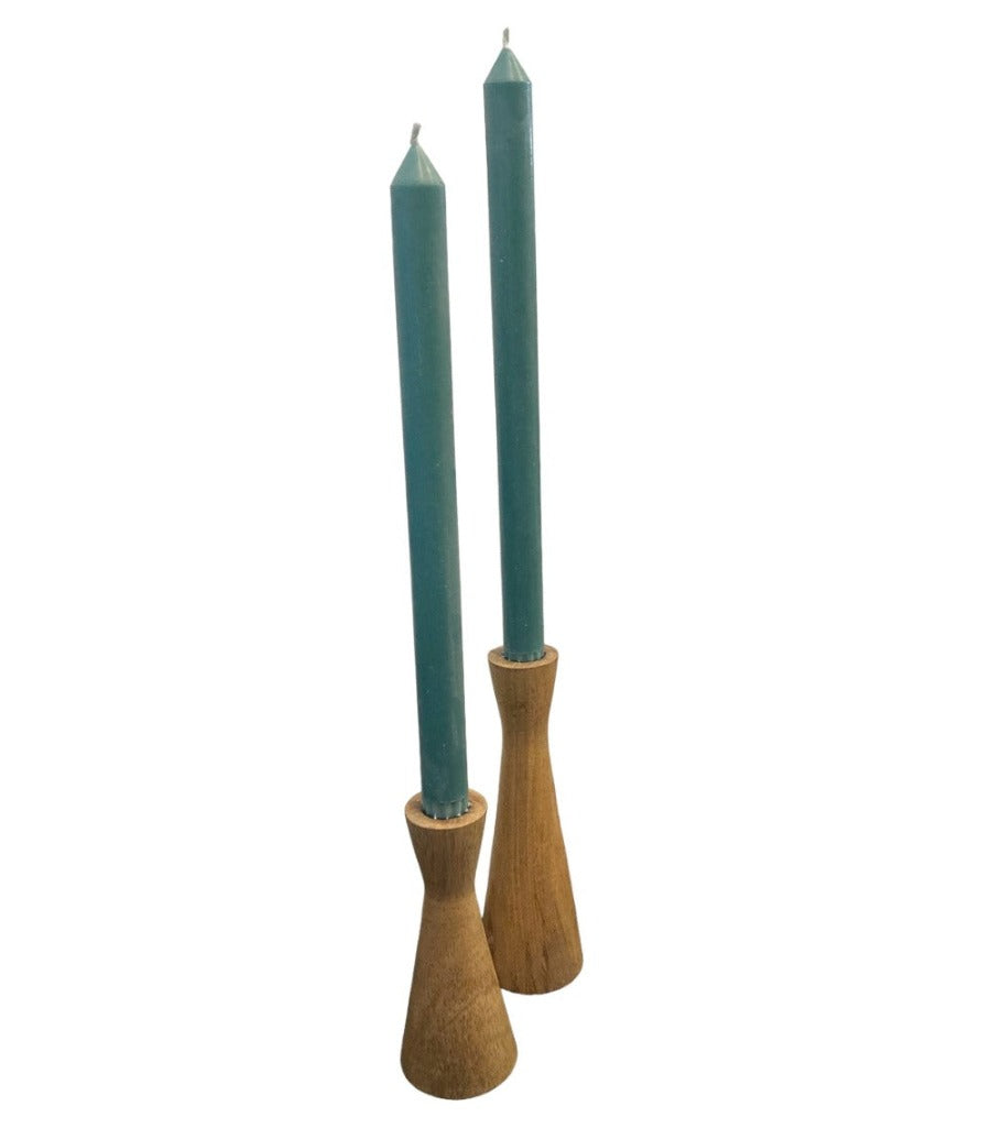 Mackay Wooden Candle holder-Mango Wood-Small and large