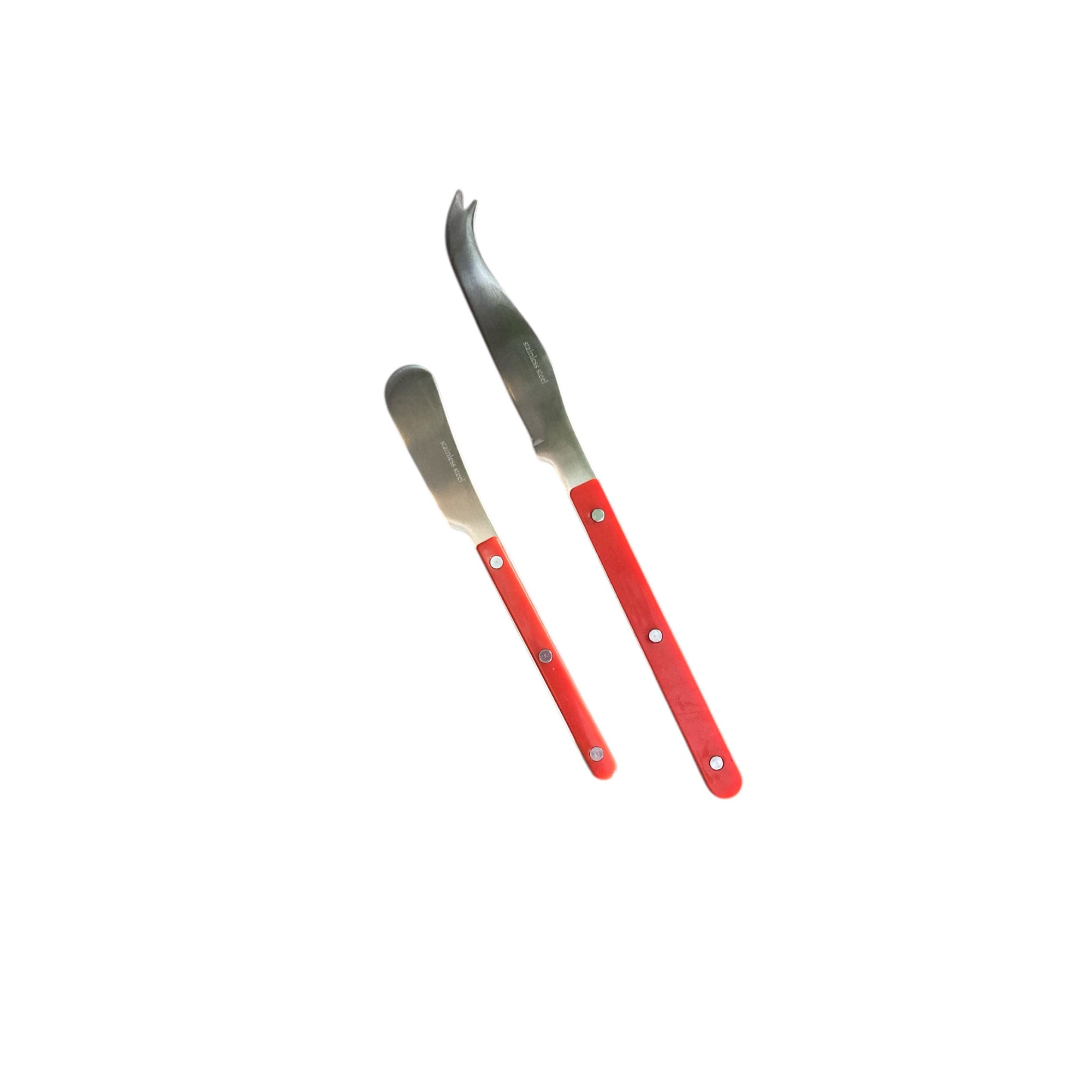 Remy Cheese Knife and Spreader Set  - Tomato Red