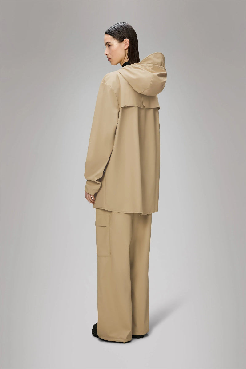 Rains Unisex Waterproof Jacket - Sand