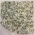 Leaf and Bud coasters-Set of Four-Green_white -lemon-Ceramic