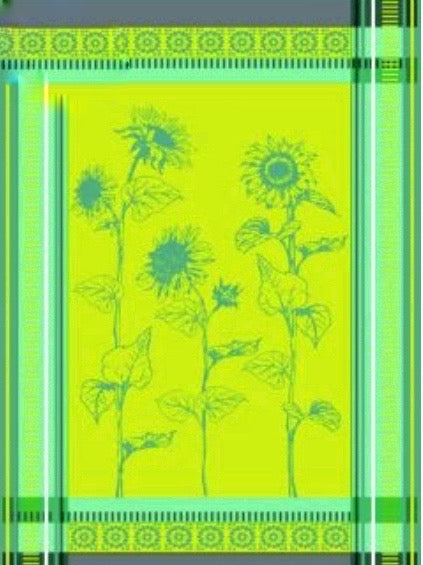 French Jacquard Tea Towel - Sunflower