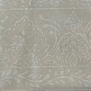 Jacinta Hand Block Printed Napkins-White on Cream