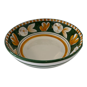 Pescara Hand-Painted Bowl-Green