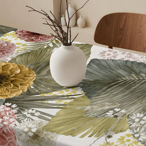 Tropique Cotton Stain-Resistant Tablecloth