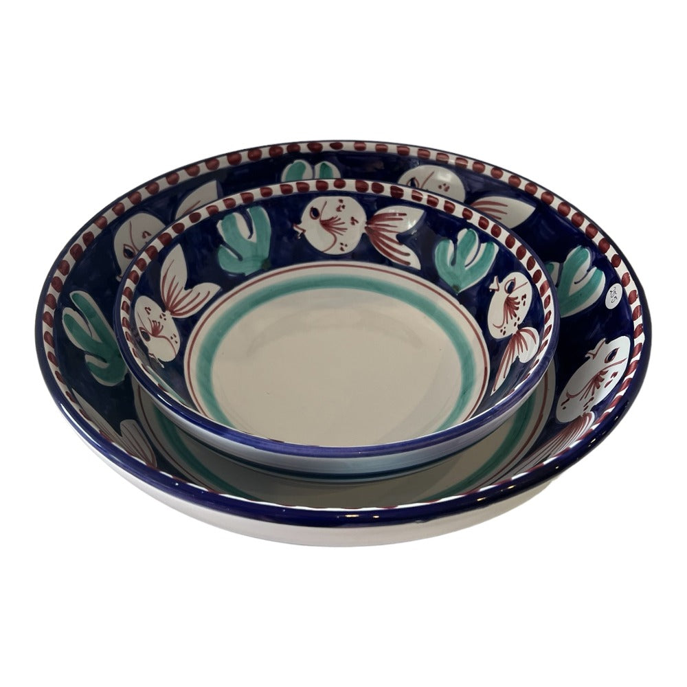 Pescara Hand-Painted Bowl-Blue