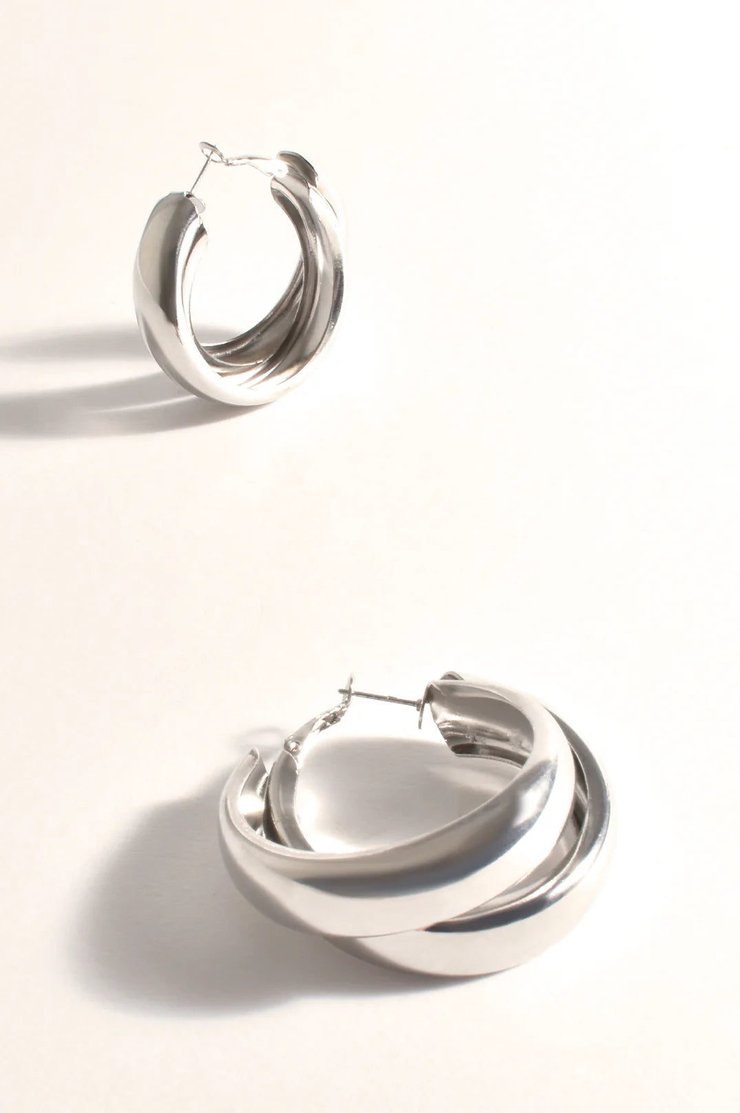 Annika Silver Hoop Earrings