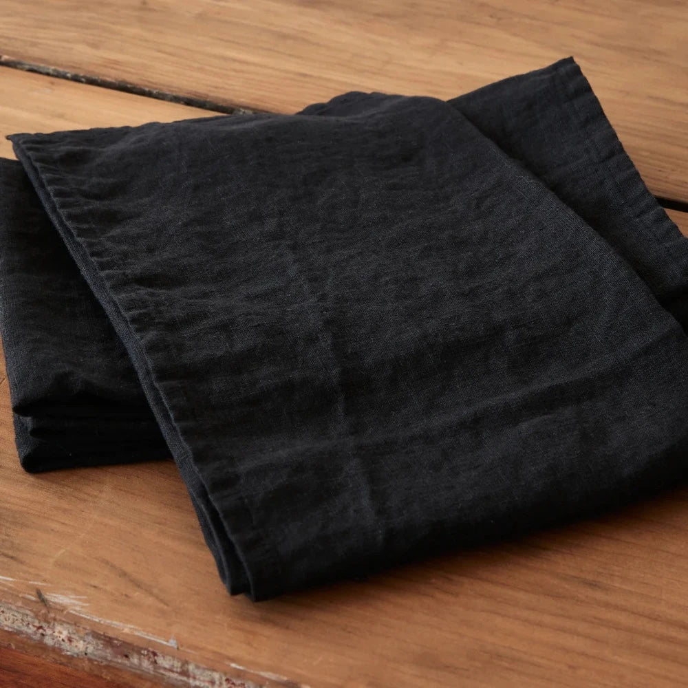 Black Linen Napkin