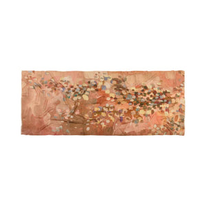 Abstract patterned fabric on a white background