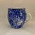 Samantha Robinson-Handmade-Mug-Porcelain-Blue & White-Feather Design-450ml