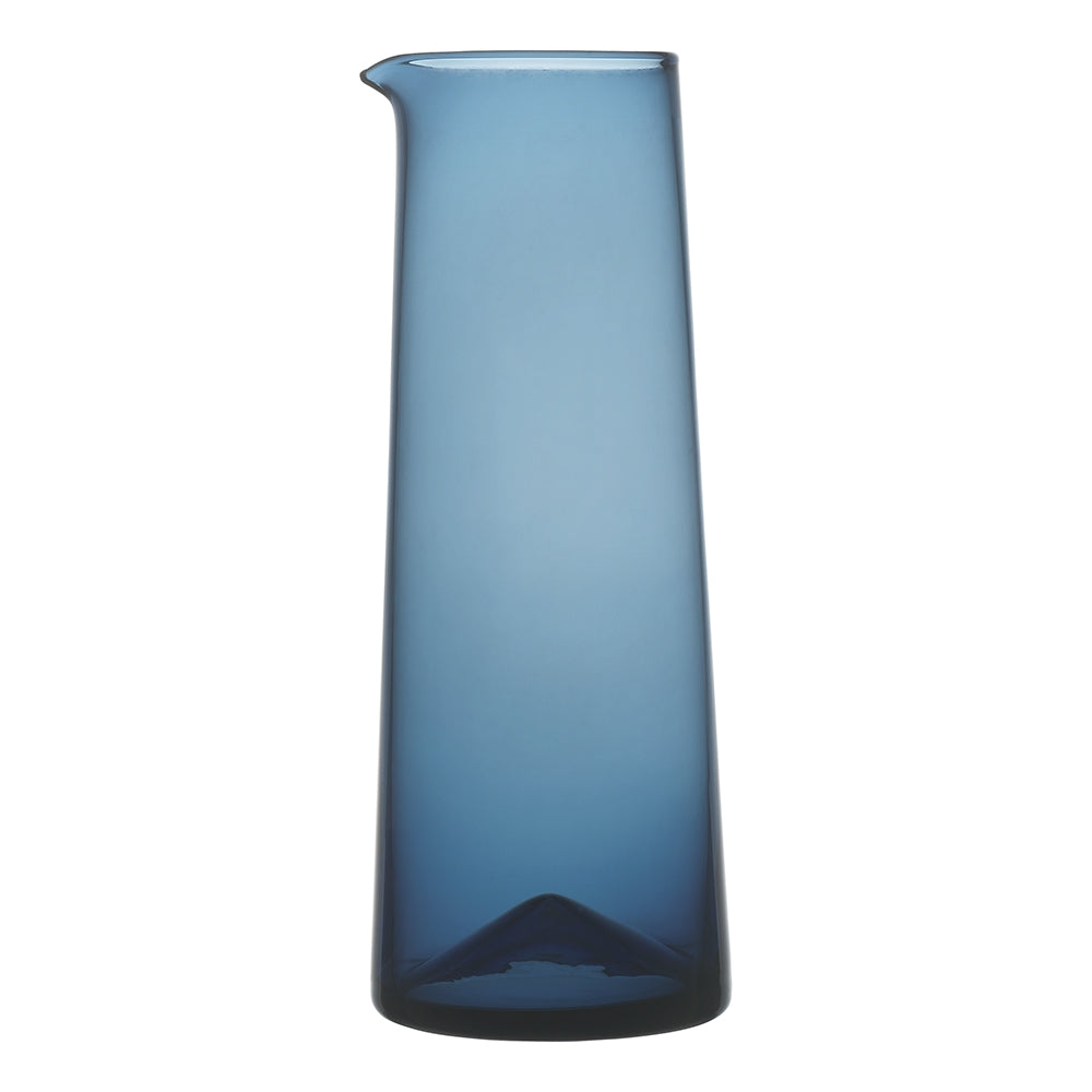 Serra Jug-Inky Blue-Soda lime Glass-1.3 Litre-Tapered