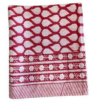 Darcy Hand Block Printed Tablecloth