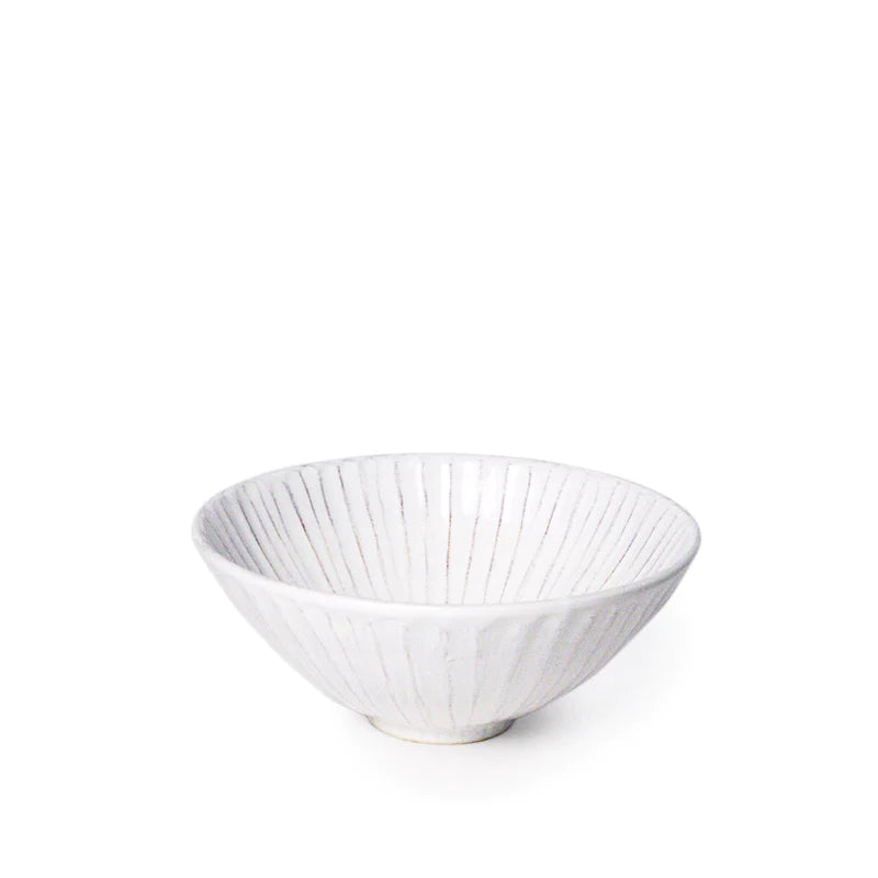 Fior di Loto-Salad Bowl-Small-Antique White-Handmade in Italy
