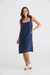 Penny Dress-Linen-Navy Blue-Cotton Lining