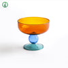 Lolly Glass Bowl - Amber