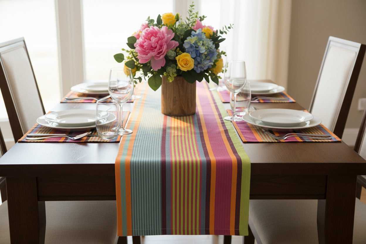 Cap Ferrat Cotton  Table Runner