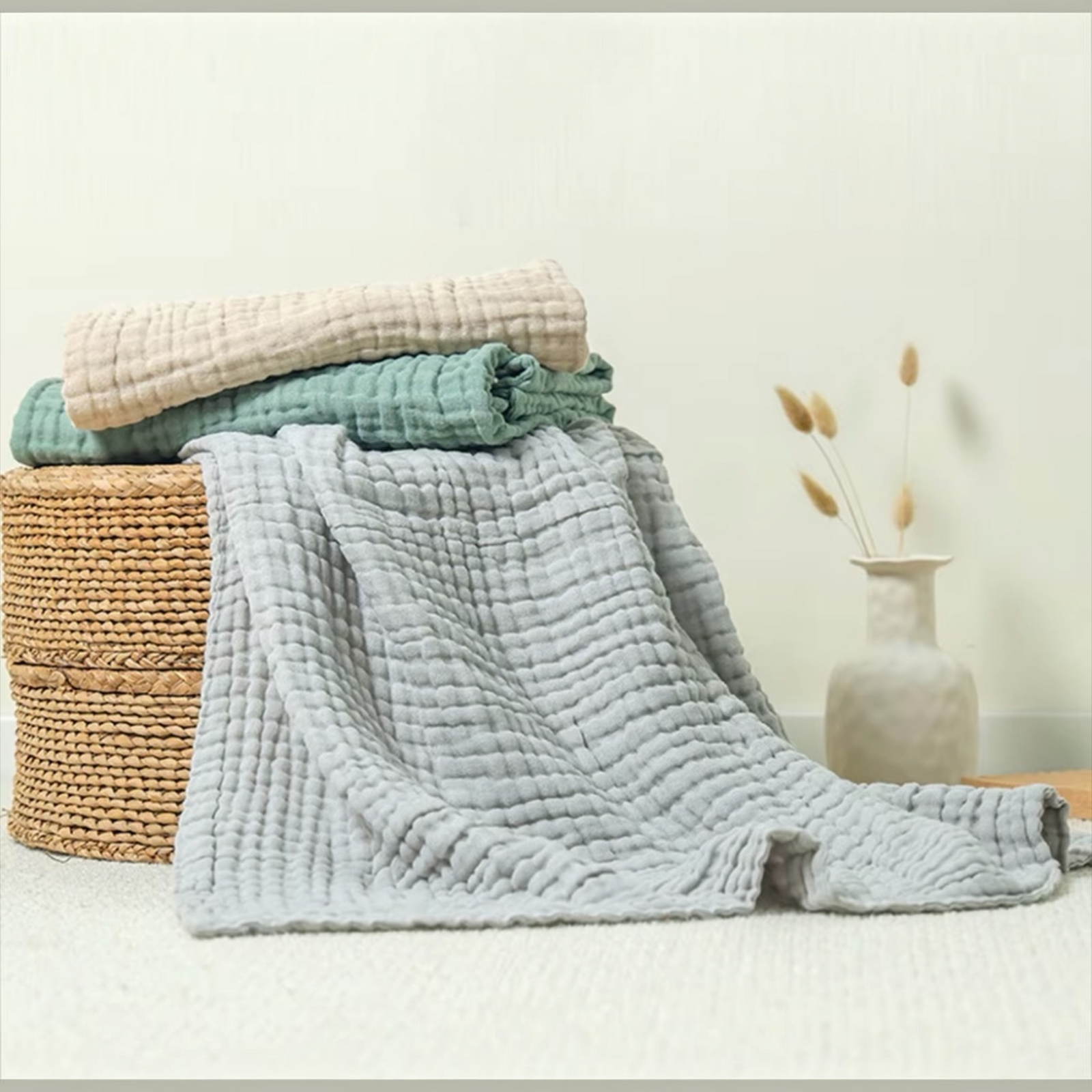 Suki Layered Muslin Cotton Blanket