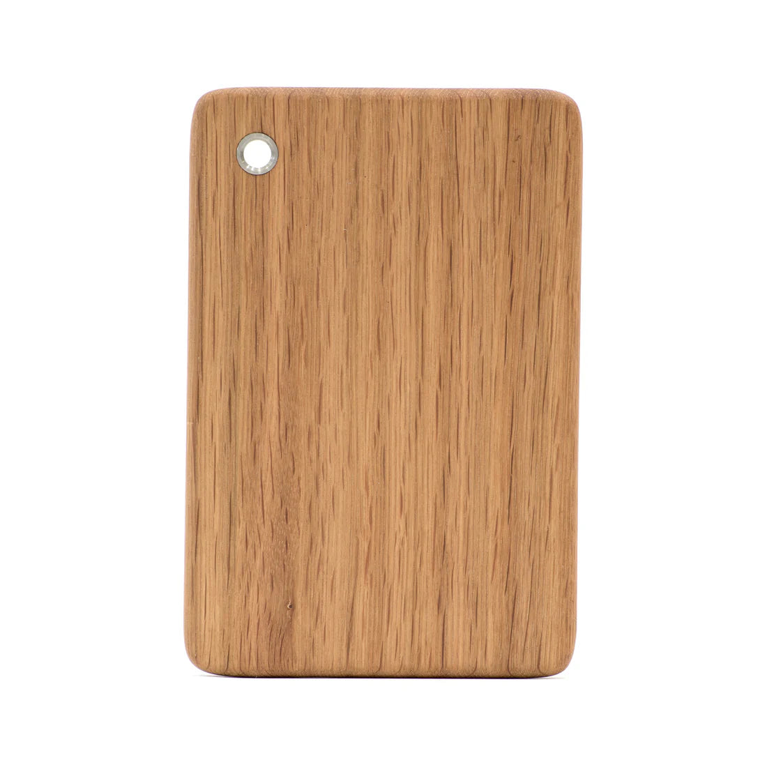 Wooden cutting board on a white background