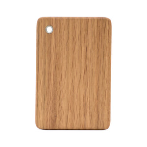 Wooden cutting board on a white background