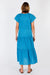 Dallas Dress-Vivid Blue-Geo Print-Tiered-Back View