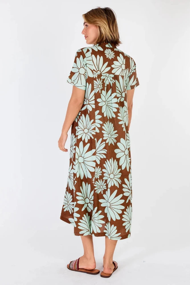 Edmonton Midi Dress - Coffee