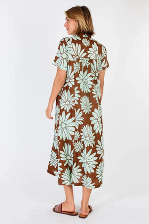 Edmonton Midi Dress - Coffee