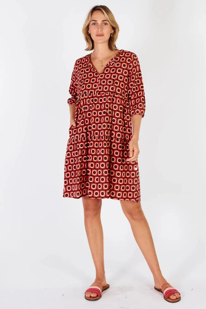 Montreal Dress - Cranberry