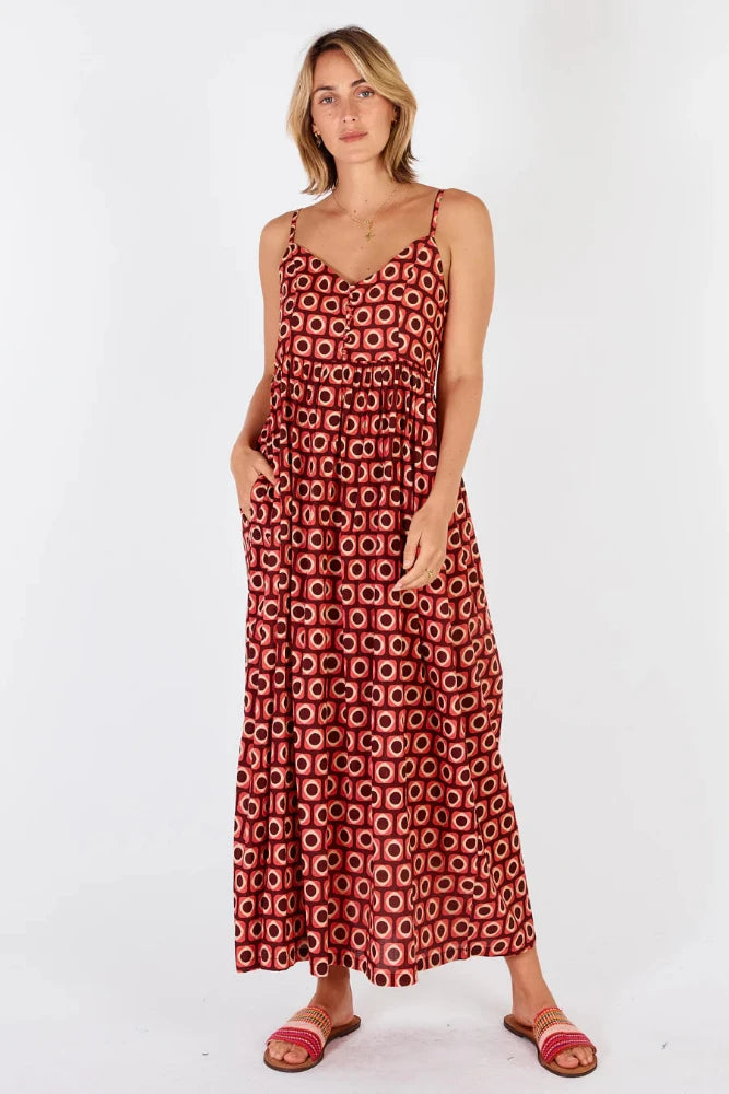 Montreal Sundress - Cranberry
