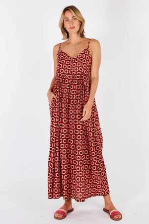 Montreal Sundress - Cranberry