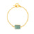 Delta Gold bracelet-Amazonite set-grey blue