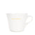 White mug with 'good morning!' text in gold on a white background